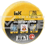 Изолента Iek UIZ-20-10-K05 0,18х19 мм желтая 20 метров ИЭК, фото5