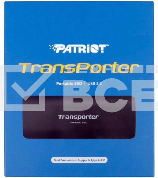 Внешний накопитель SSD 1TB USB-C EXT. PTP1TBPEC PATRIOT