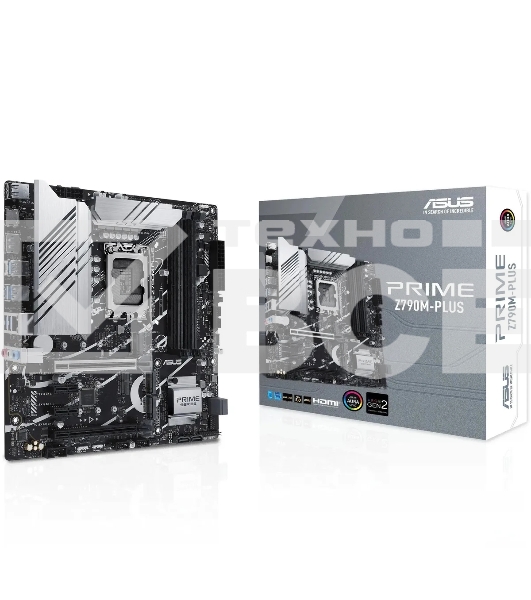 Материнская плата ASUS PRIME Z890M-PLUS WIFI, LGA 1851, Intel Z890, 4xDDR5, 6xSATA, 3xM.2, 1xPCIe 5.0 x16, 1xPCIe 4.0 x4, 2xPCIe 4.0 x1, 1xHDMI, 1xDP, 1x2.5Gb LAN, 2xUSB-A 2.0, 4xUSB-A 3.2 Gen 1, 1xUSB-A 3.2 Gen 2, 1xUSB-C 3.2 Gen 2x2, 3x3.5 мм, 7.1, mATX