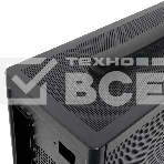 Компьютерный корпус без блока питания HSPD M210, Mesh Mid Tower, черный, 0.7 SPCC, 1x90мм mATX, mITX 140/280/150мм 1x2.5