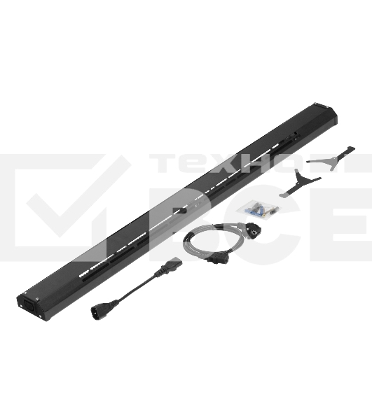 Конвектор электрический плинтусный Denzel ATRIC-300, черный, 300 Вт, 5 м2
