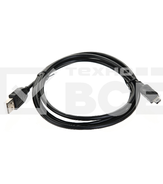 Кабель USB 2.0 A-->mini-B 5P (1.8 м) черный, Telecom<TC6911BK-1.8M>
