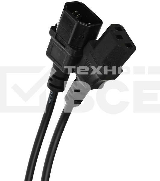 Кабель монитор - компьютер 220V (UPS -> устройство) VCOM <VDE> 3G*0.75mm (CE001-CU) 3м