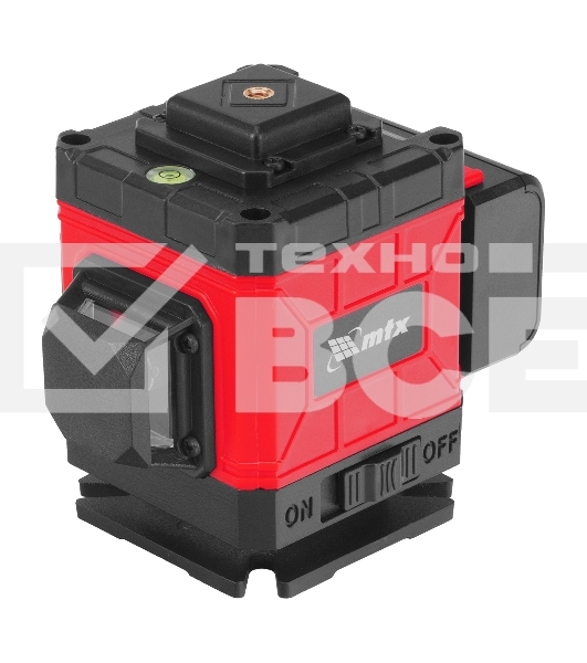 Лазерный уровень м-призм. MTX ML 360-3 Pro SET, 30 м, акк. Li 3000 мА·ч, состоит из 2 частей
