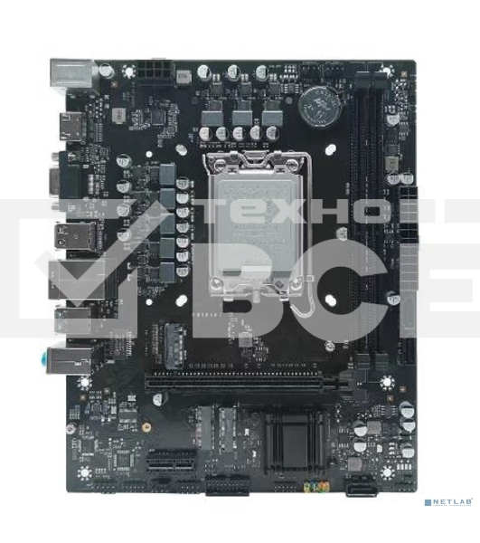Материнская плата CBR B760-D4 Chipset B760, Socket 1700, 2хDDR4, mATX, HDMI+VGA, 1хPCIEx16, 1хPCIEx1, 1хM.2 (NVME), 3хSATA3, 4хUSB 2.0 + 2хUSB3.0, LAN 1Gb OEM