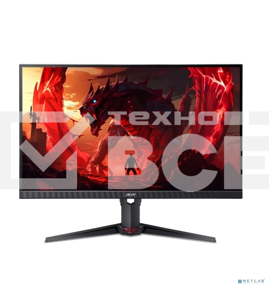 Монитор 31.5' Acer XV320QKV4bmiiprx IPS 3840x2160, 160 Гц, 0.5 мс, 16:9, 250 кд/м², 2xHDMI 2.1, DP 1.4, 3.5 Jack, динамики (2x2 Вт), HDR10, FreeSync Premium, черный