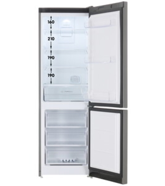 Холодильник Indesit ITS 5180 G серебристый двухкамерный 220/78л морозилка снизу, No Frost