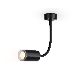 Светильник настенно-потолочный гнущийся с выключателем Ambrella light FW2470 BK черный GU10 max 12W D55*L100*H300, фото 1