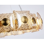 Светильник Ambrella light LH31027 BS/TI латунь/янтарь 72W 3000K D700*150, фото5