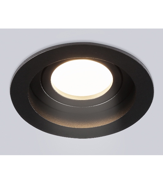 Встраиваемый поворотный точечный светильник Ambrella light TN102756 BK черный IP20 GU5.3 D98*32