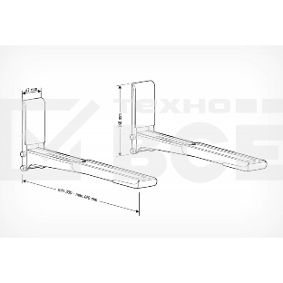 Кронштейн для СВЧ Holder MWS-2003 черный макс.40кг настенный фиксированный    