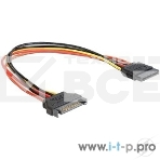 Удлинитель кабеля питания SATA Cablexpert CC-SATAMF-01, 15pin(M)/15pin(F), 30см, фото2