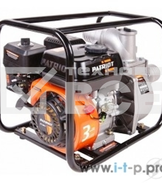 Мотопомпа PATRIOT MP 3060 S [335101430] {Двиг. 4-т, АИ-92, 196сс, 6.5 л.с., самовсас., макс.производит.60 м?/ч (1000 л/м), макс.глуб.всас.8 м., макс.нап.30 м., диам.патруб.3