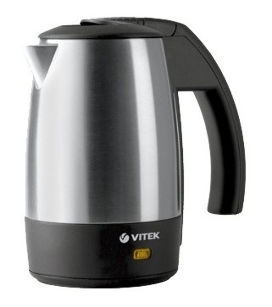 Чайник электрический Vitek VT-1154 SR 0.5л. 1000Вт серебристый/черный (корпус: металл)