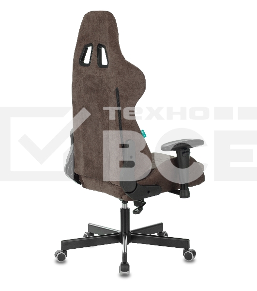 Кресло игровое Бюрократ VIKING KNIGHT LT10 FABRIC коричневый крестовина металл/пластик