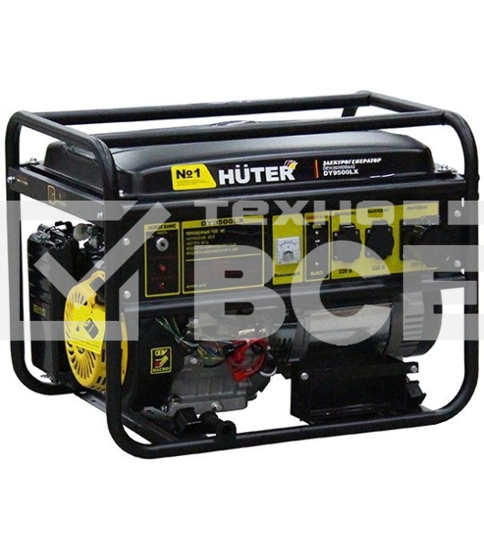 Электрогенератор бензиновый Huter DY9500LX, 8 кВт, 91 дБ, 80 кг