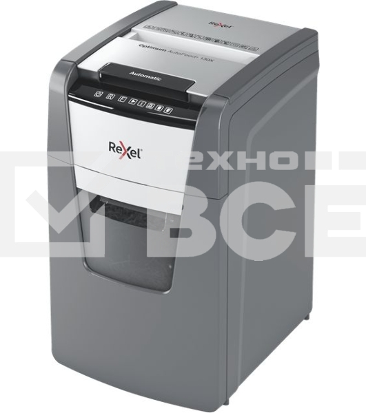Шредер Rexel Optimum AutoFeed 130X черный с автоподачей (секр.P-4)/фрагменты/130лист./44лтр./скрепки/скобы/пл.карты