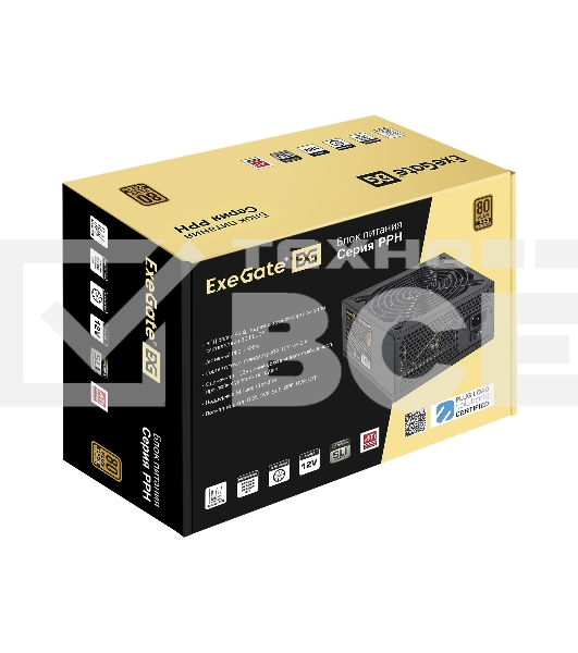 Блок питания ExeGate EX292158RUS-S, 1200Вт, 80 PLUS Bronze, 120мм, черный