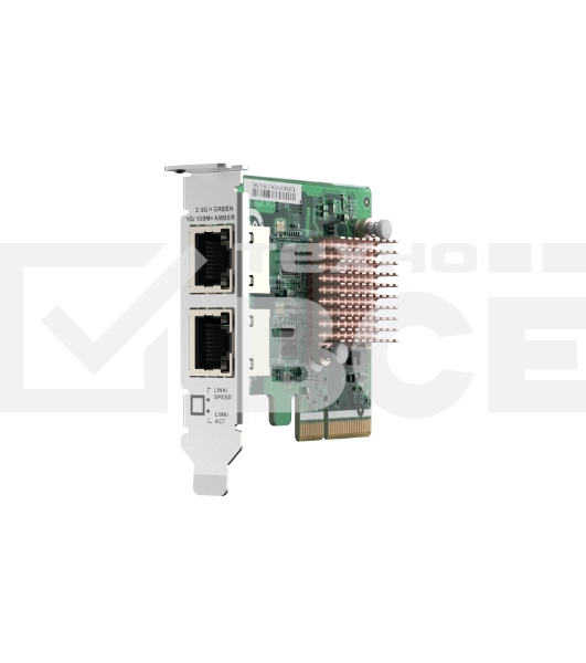 Сетевая карта QNAP QXG-2G2T-I225 2-port 2.5 GbE network expansion card, Controller I225-LM, PCIe Gen2 x2, 3 x Brackets included (Full-height, Low-profile and Specialized for QNAP NAS)