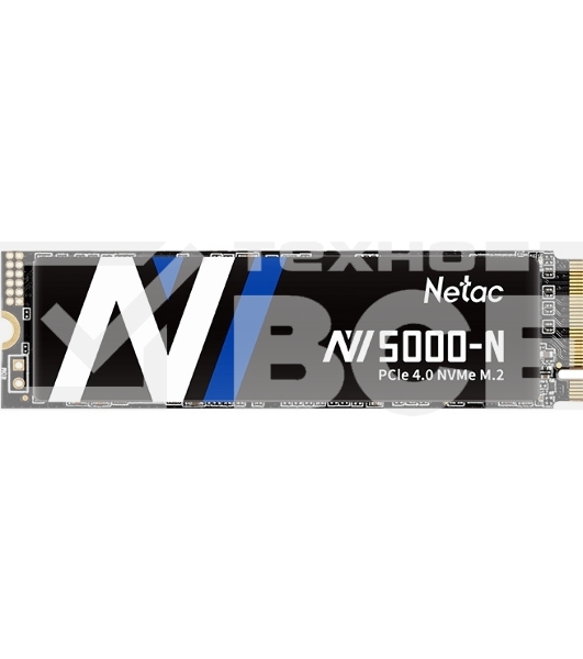 Накопитель SSD Netac NV5000 Pro, 500GB, M.2 2280, PCIe 4.0 x4, NVMe, R/W 4800/2700, с радиатором
