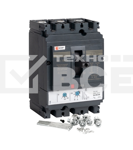 Автоматический выключатель PROxima ВА-99C (Compact NS) 250/160А 3P 45кА