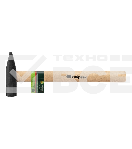 Молоток слесарный Сибртех, 800 г, квадратный боек, деревянная рукоятка