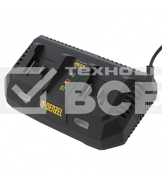 Устройство зарядное для аккумуляторов IBC-18-3.0-2, Li-Ion, 18В, 3,0 А, для двух батарей  Denzel