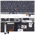 Клавиатура для ноутбука Lenovo Thinkpad T460S T470S черная с подсветкой, фото3