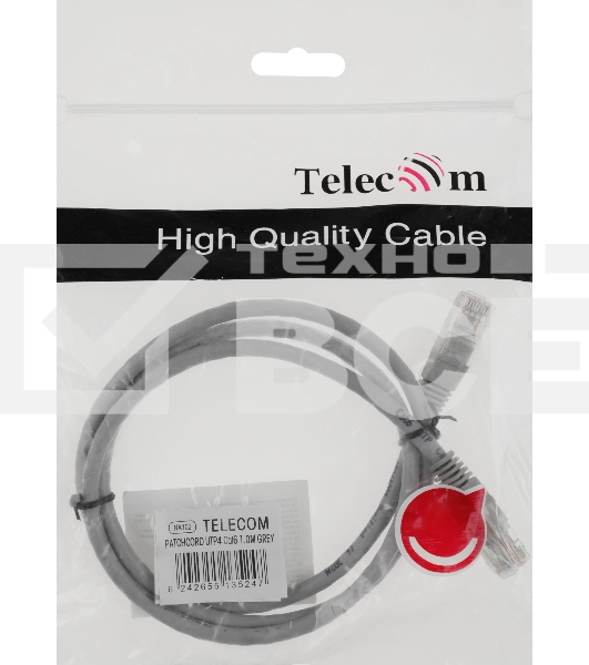 Патч-корд 1.0м , UTP Cat. 6, Telecom (NA102-UTP-C6-1M)
