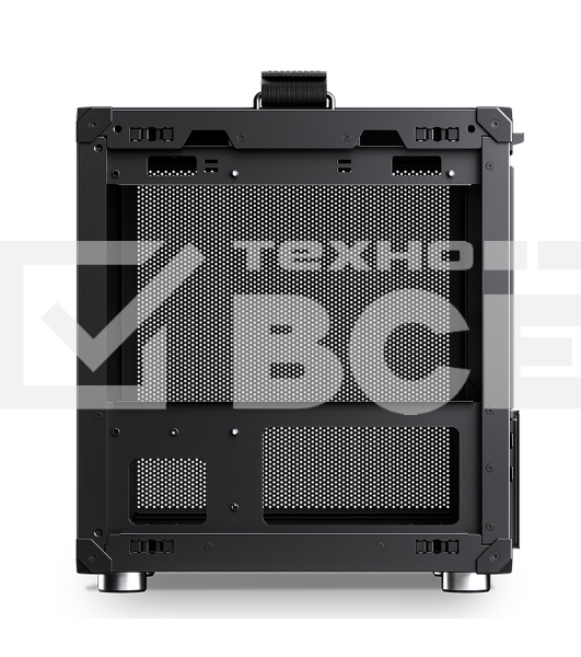 Компьютерный корпус JONSBO C6-ITX Black ITX без БП, боковая панель из закаленного стекла, mini-ITX, черный