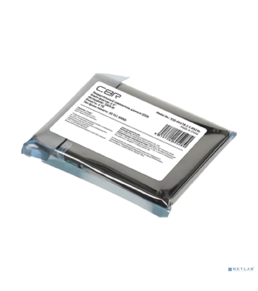 Накопитель SSD CBR Base, 1024 Гб, SATA III, 2.5', R/W 550/500 Мбайт/сек