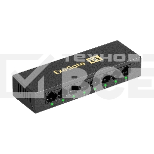 Коммутатор неуправляемый ExeGate EDES-1008D (8-портовый UTP 10/100Mbps, металлический корпус, с функцией энергосбережения (EEE), настольный/настенный)