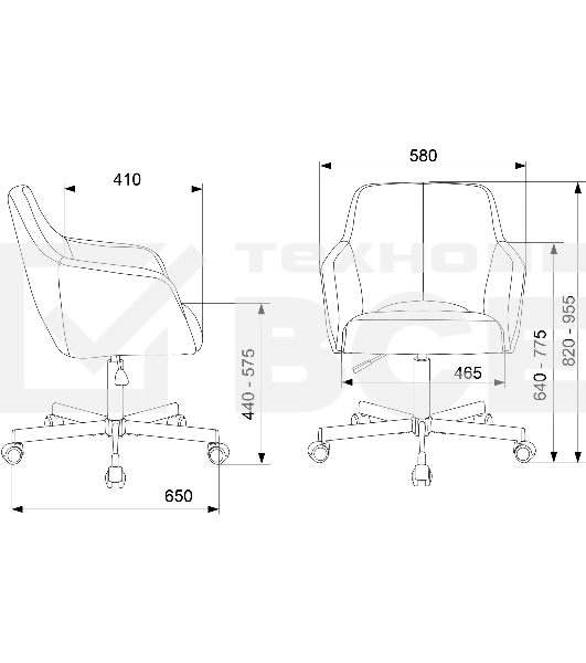 Кресло офисное Бюрократ CH-380M черный, эко.кожа, крестов. металл