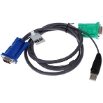 Кабель KVM ATEN 2L-5201U USB(тип А Male)+HDB15(Male) <-> SPHD15(Male) 1,2м., черный., фото9