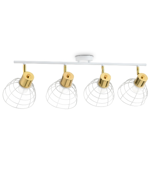 Светильник Ambrella light TR8603/4 WH/GD белый/золото E27*4 max 40W 465*154*230