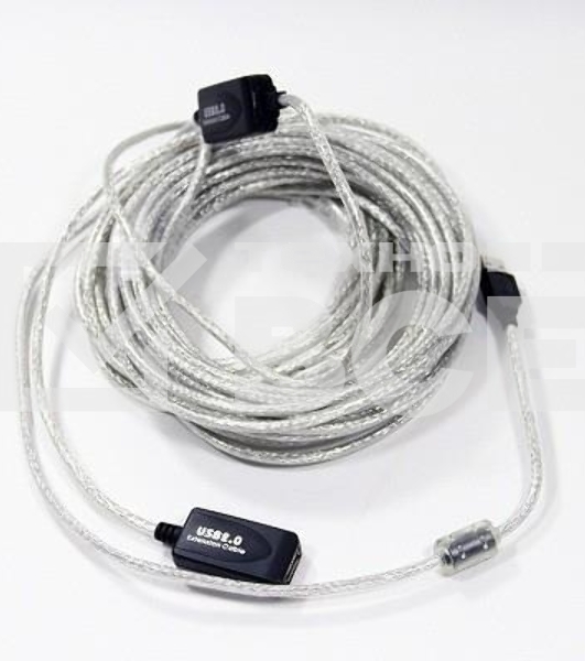 Кабель VCOM VUS7049-15M Кабель-адаптер USB2.0-repeater, удлинительный активный <Am-->Af> 15м