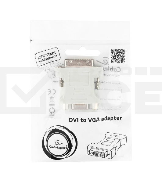 Переходник Cablexpert DVI(M)-VGA(F) A-DVI-VGA