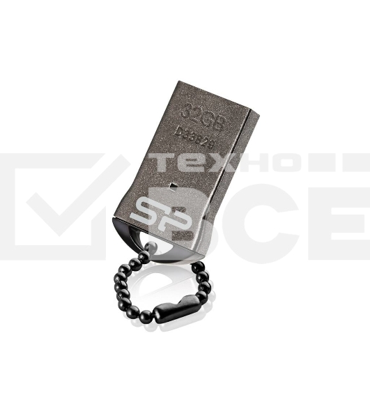 Флешка USB Silicon Power R/W 64Gb Touch T01 SP064GbUF2T01V1K USB 2.0 черный/серебристый