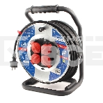 Удл. на мет. катушке “Power Cube” IP44 16А 50м резина 3*2,5мм2 4 роз. с/з, фото2