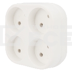 Четверник электрический Rexant 6А без заземления, белый, фото 1