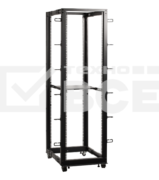Стойка двухрамная Lanmaster TWT-RACK2-42U-ADJ 42U 480ммX560мм 1000кг черный