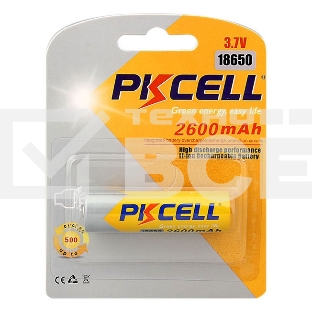 Литий-ионный аккумулятор PKCELL 18650 2600-1B тип - 18650 1 шт в блистере, без защиты