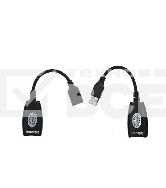 Адаптер-удлинитель USB-AMAF/RJ45, по витой паре до 45m , Telecom <TU824>