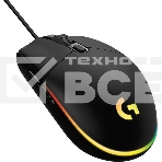 Мышь проводная Logitech G102 LIGHTSYNC черный, 8000 dpi, USB, кнопки - 6, фото29