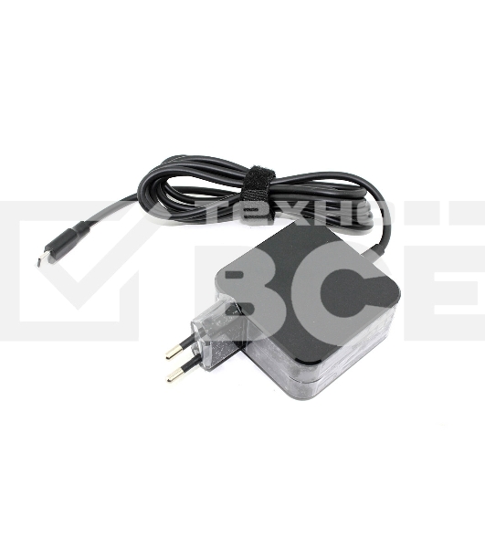 Блок питания (сетевой адаптер) для ноутбуков HP 12V 2A 15V 3A 45W Type-C(квадратный корпус) OEM