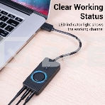 Внешняя звуковая карта Vention USB c регулятором громкости Черная, фото8