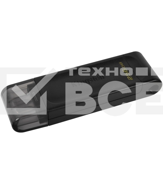 Флеш диск Kingston 256Gb DataTraveler 70 DT70/256GB USB Type-C 3.2 черный