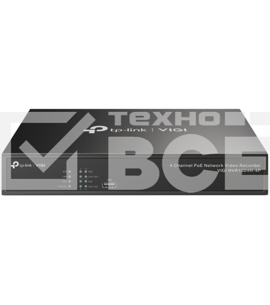 Сетевой видеорегистратор 4 Channel PoE Network Video Recorder