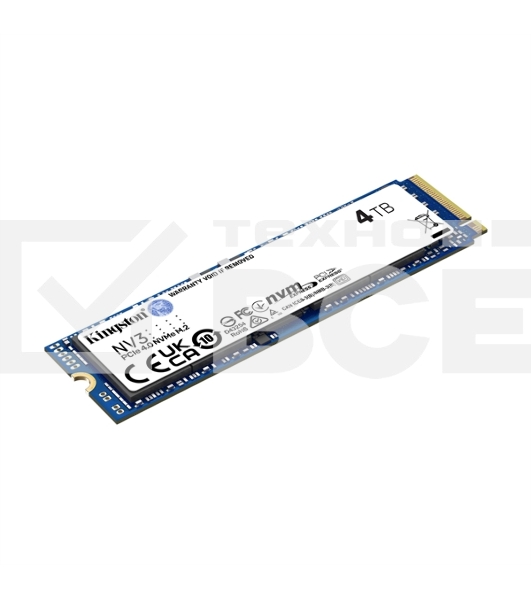 Накопитель SSD Kingston NV3, 4000GB, M.2 2280, PCIe 4.0 x4, NVMe, R/W 6000/5000
