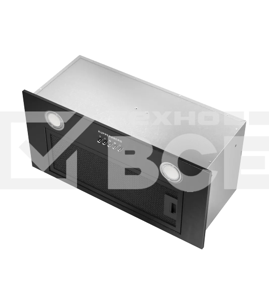 Вытяжка встраиваемая Kuppersberg Inpush 60 B черный, 60 см, 780 куб. м/ч, 62 дБ